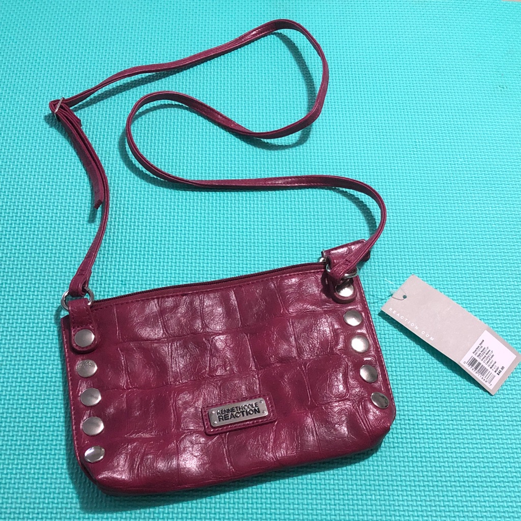 Brand New Kenneth Cole Reaction Fuchsia Crossbody Bag